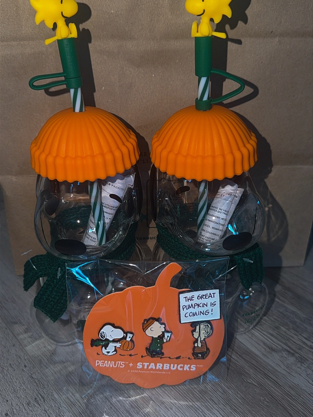 Starbucks Peanuts Collectibles Tumbler, Mugs, Pin Bundles
